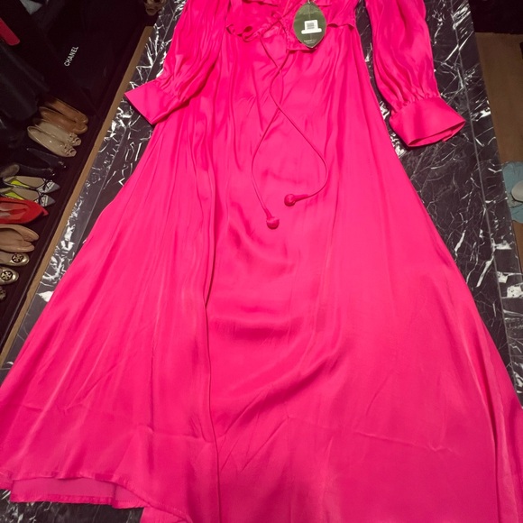 FARM Rio Fuchsia Long Sleeve Dress - Picture 4 of 4